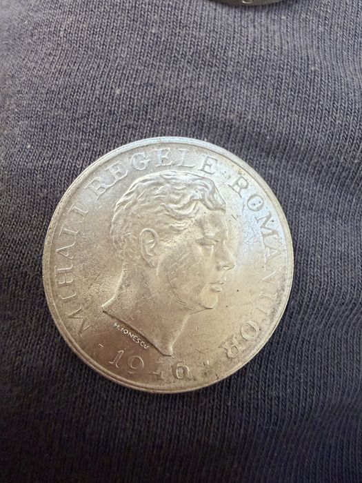 Moneda 100000lei de argint, 1946 regele Mihai
