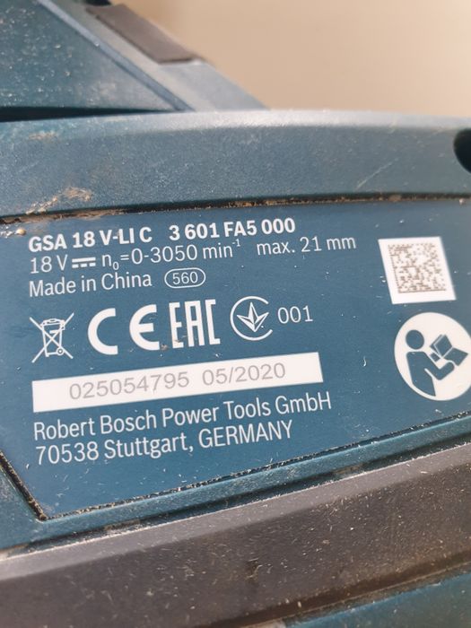 Bosch GSA 18V -LI C fierastrau sabie profesional