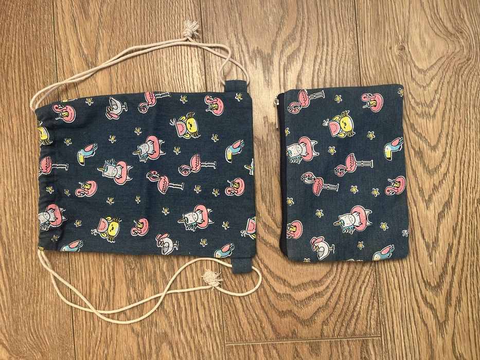 Комплект Детски сак и органайзери за пътуване Еднорози