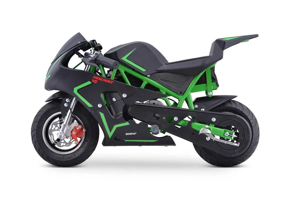 Motocicleta electrica  NITRO E-Pocketbike Rocket VX 6" 800W 36V Green