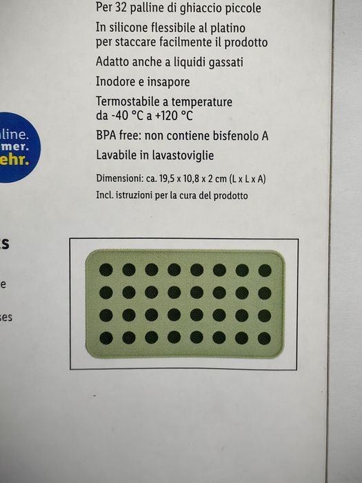 Forma pentru 32 de bile de gheata Ernesto
