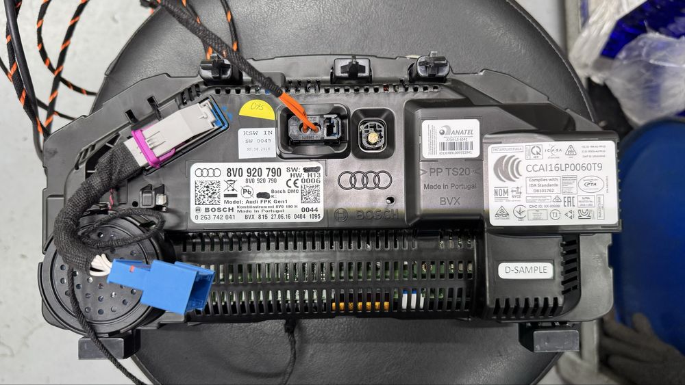 Virtual cockpit дигитален километраж A3 S3 RS3 8v