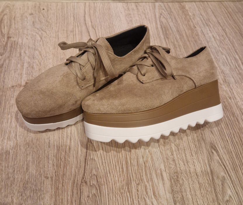 Дамски обувки цвят каки