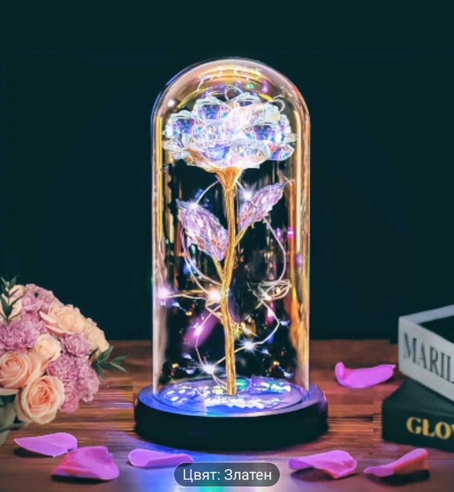 Valentine's Rose with LED light - Валентинова Роза с LED светлина