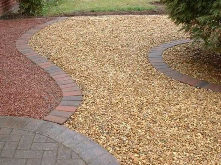 Белая галька для участка