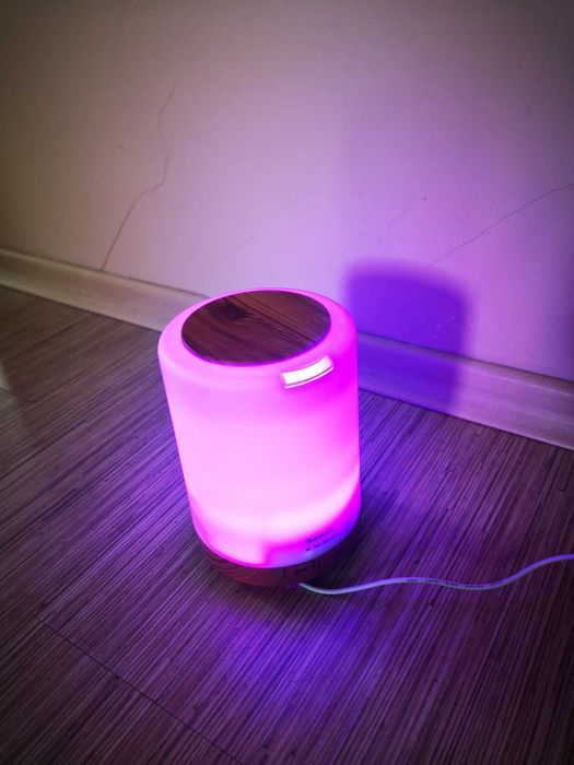 Арома дифузер с таймер, лампа със 7 сменящи се светлини