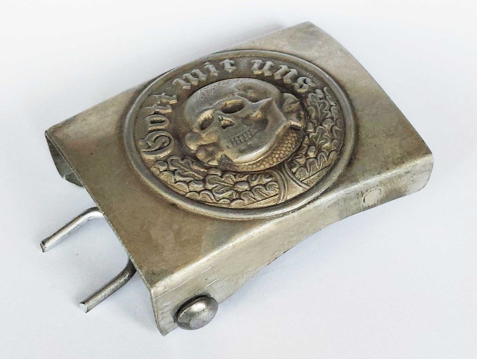 WW2  Немска катарама за колан Totenkopf с печат и маркировки