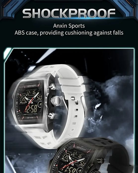 Часовник Sanda, стилен, модерен, мъжки часовник