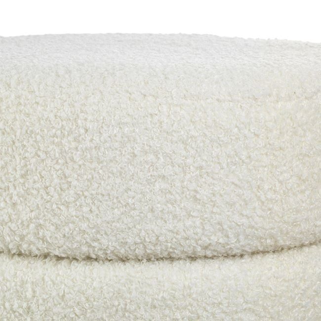 Стилна бяла табуретка