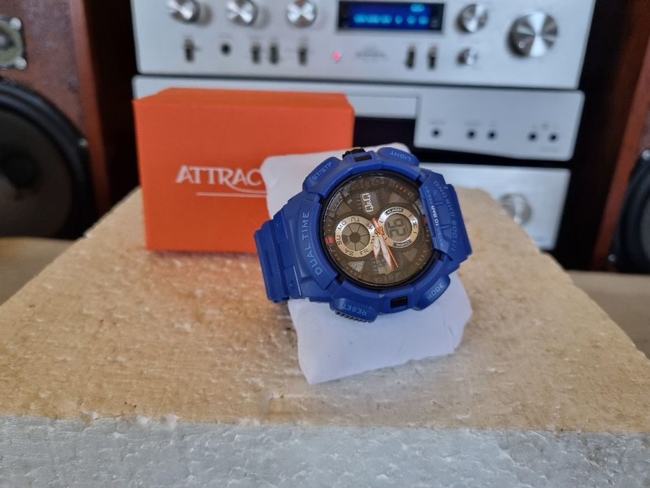 Ceas Q&Q Atractive, Dual Time. Nou