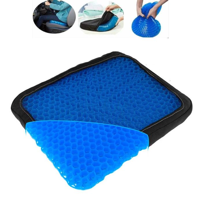 Подложка за седалка със силиконова гел основа, перящ се калъф.
