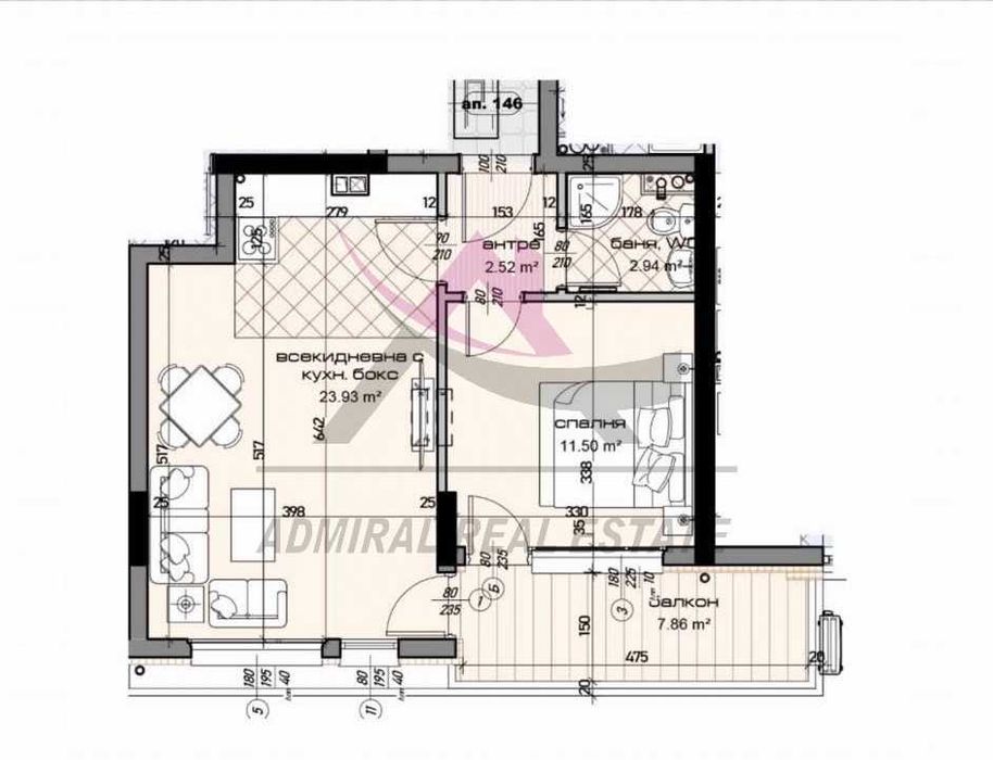 Продава се Двустаен апартамент в Варна, Младост 1 - 73 кв.м за 838 €/кв.м - Снимка #3
