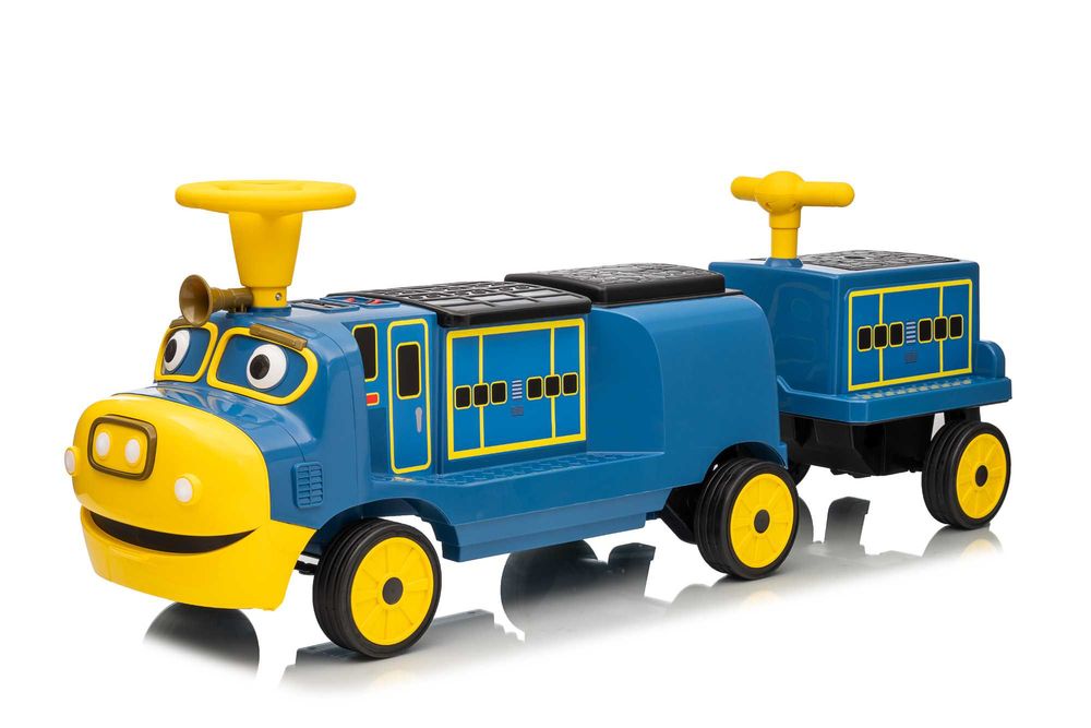 Trenulet electric CHUGGINGTON cu 2 vagoane, pt. 4 copii, 4x45W 12V