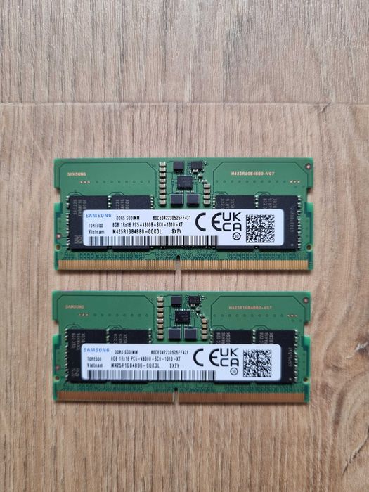Memorie laptop DDR5 Samsung, 16GB (2x8GB), 4800 MHz