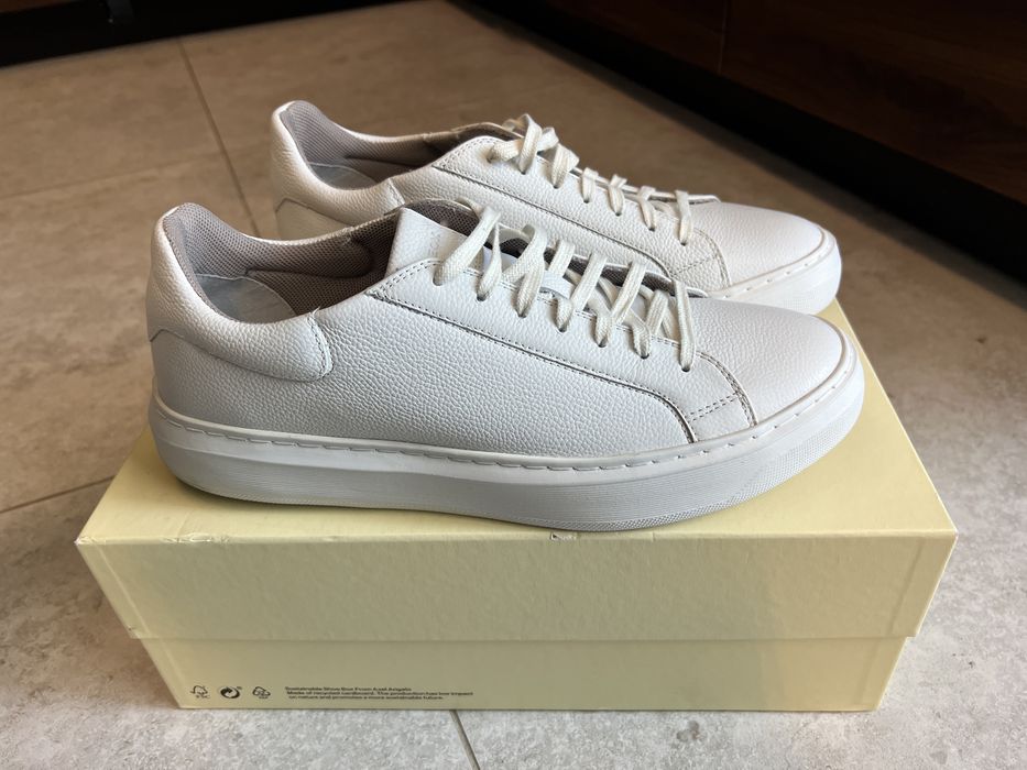 GEOX Deiven All White – Piele Naturală Texturată – Stare Impecabilă