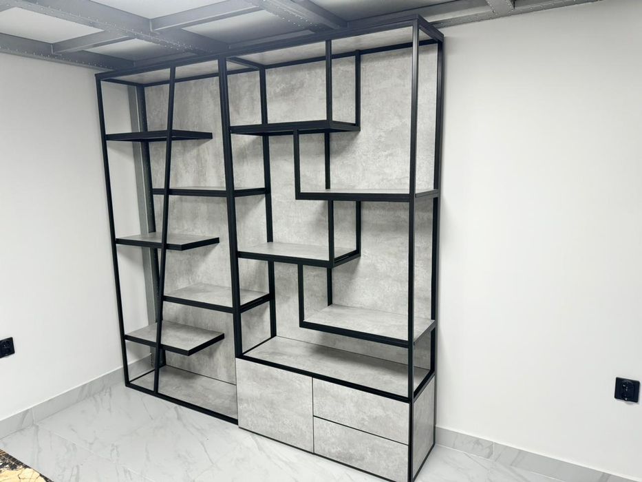 Изготовление стеллажей в стиле лофт. Loft