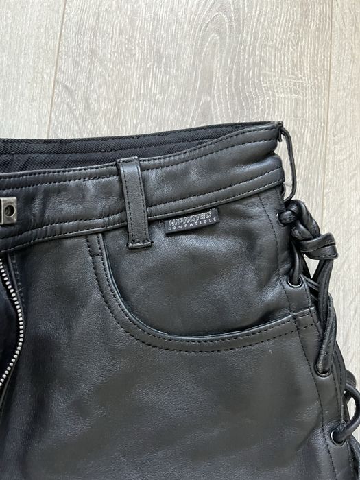 Pantaloni moto dama - piele naturala