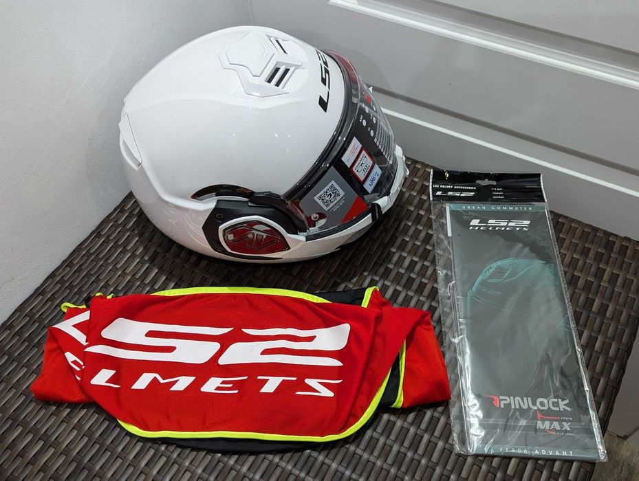 Casca moto LS2 Advant, marime S - flip-back, ochelari