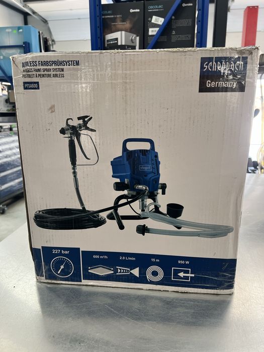 Машина за безвъздушно боядисване Scheppach PTSA600-950W ,227bar,600m2/h