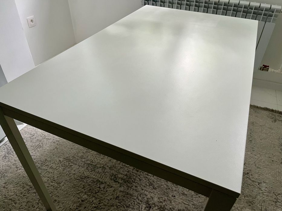 Стол IKEA Мельторп, 125х75x75 см, ДСП, белый