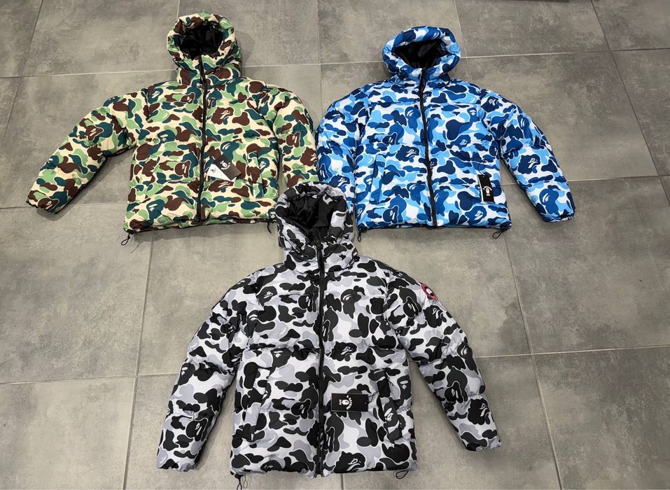 Geaca de iarna bape x canada goose