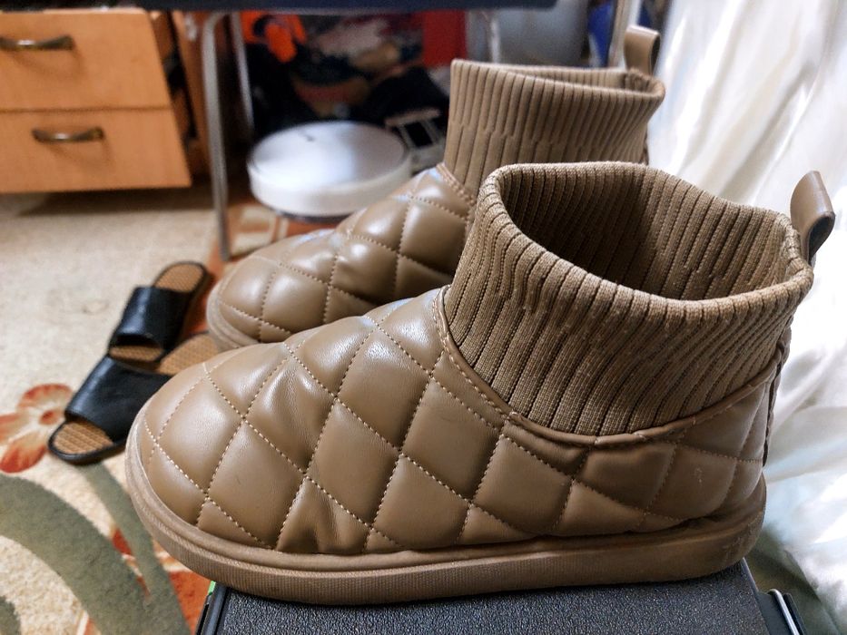 Ботинки унисекс утепленые, дешево