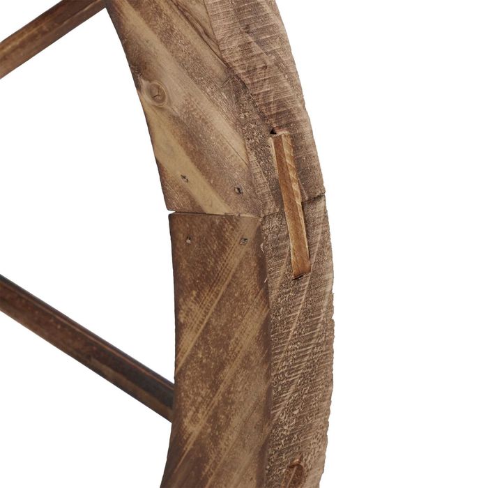 Roata decorativa din lemn aspect vintage pentru interior exterior 40cm