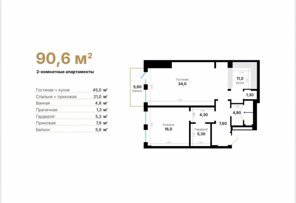 ПРОДАМ!!! НОВОСТРОЙКА ЖК. “Mirabad avenue”  2/5/12. 90м2