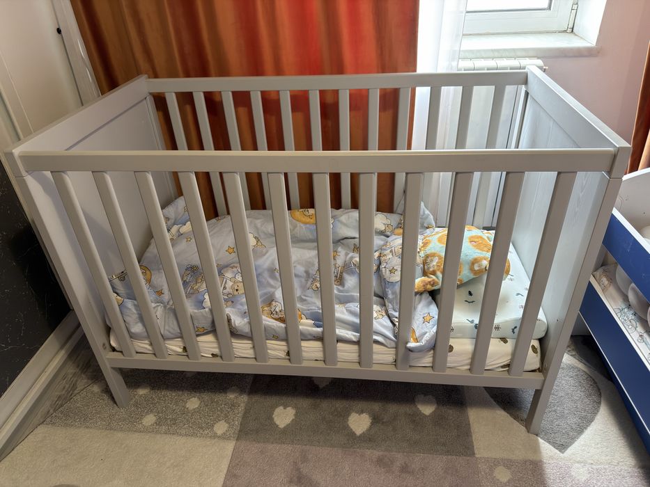 Patut copii IKEA Sundvik 60x120 cm Gri