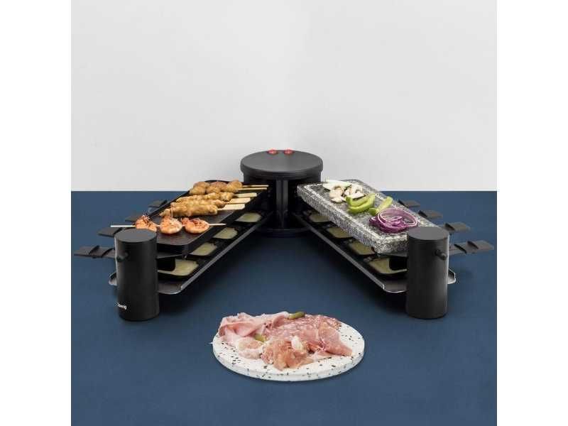 Раклет Грил за 8 Души с Въртяща се Основа H.Koenig RP360, 1200 W