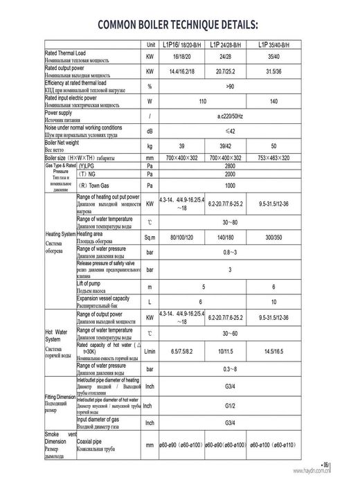 Газовый двухконтурный котел Haydn Blue Diamond series