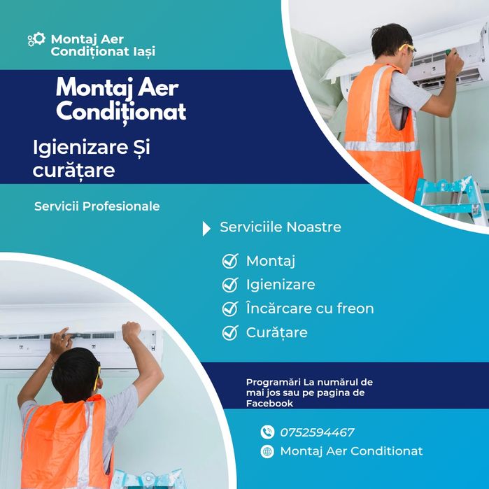 Montaj și igienizare (curatare) Aer Conditionat