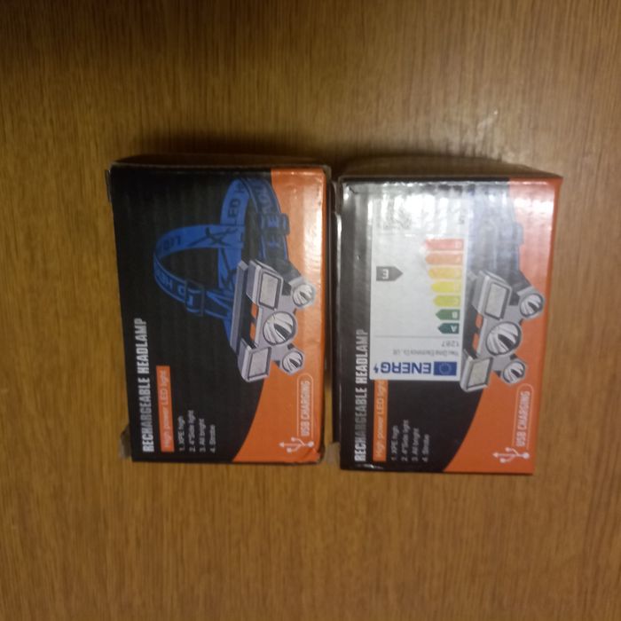 Lanterna incarcare USB de pus pe cap