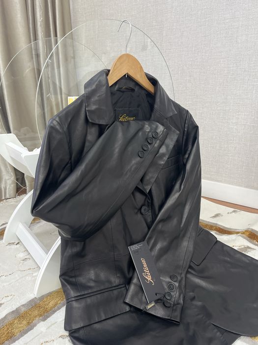 Натуральный кожаный пиджак