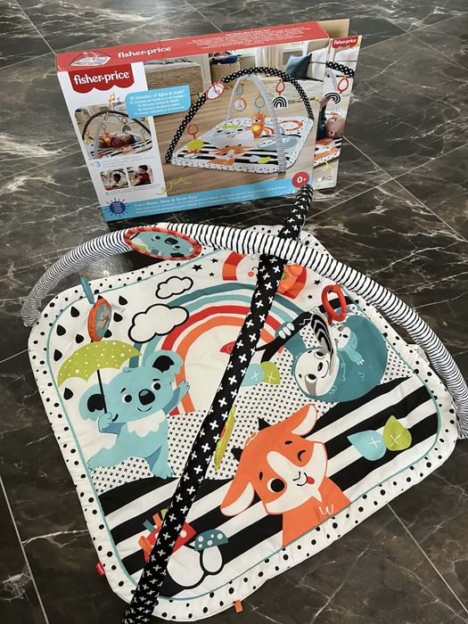 Salteluta, centru si pernuta pentru activitati bebelus (tummy time)