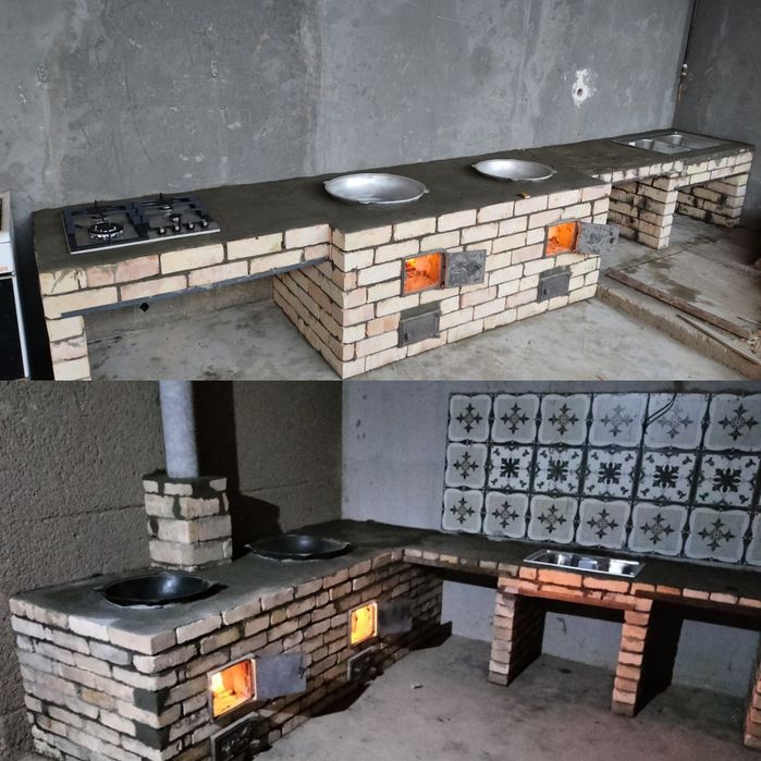 Строим очаги, мангал в любых видах, любой сложности и камины печки