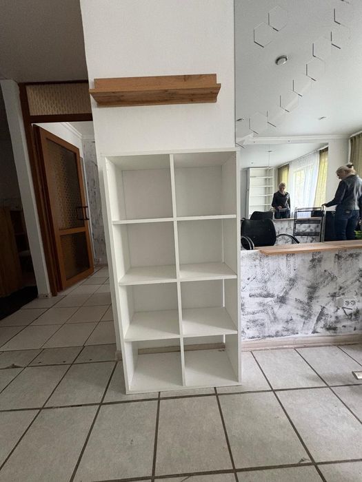 Продам стилажи белые деревянные