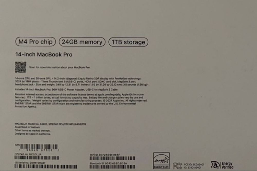 macbook pro 14 M4 pro
