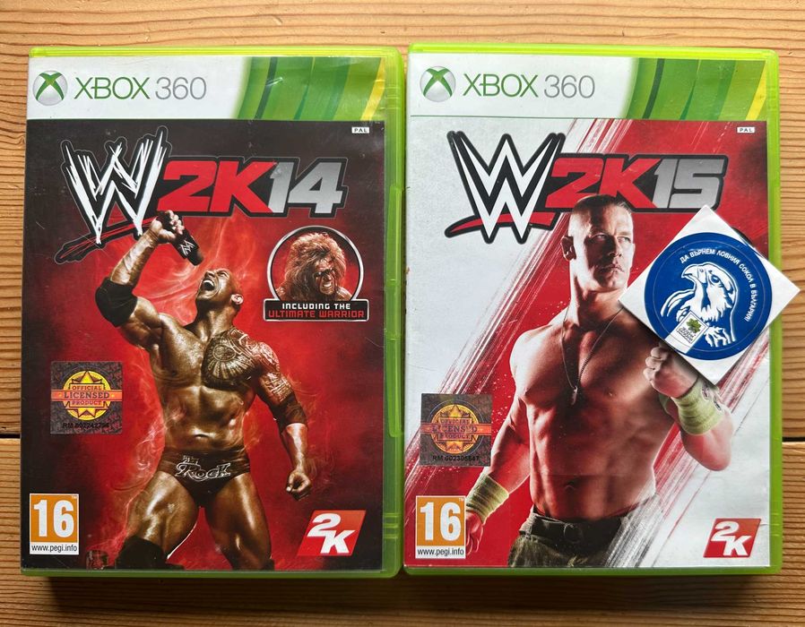 КЕЧ WWE 2K14 W2K14 + WWE 2K15 W2K15 XBOX 360