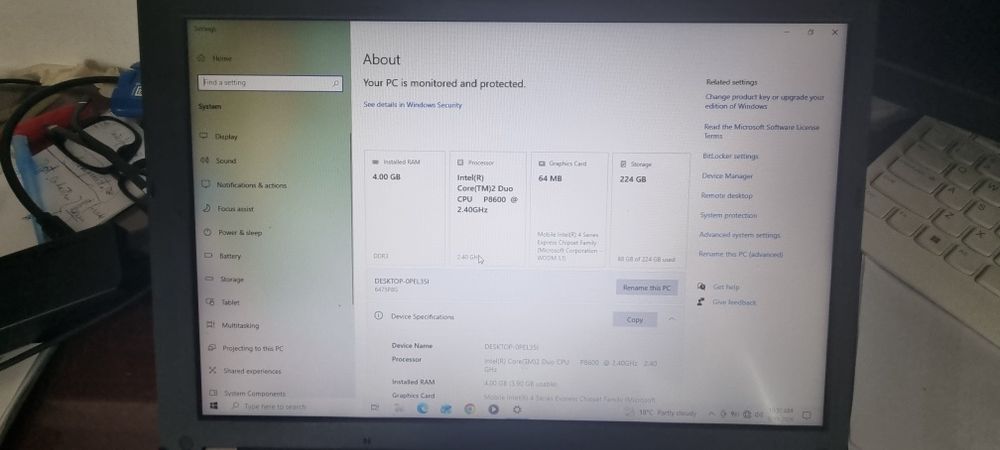 Laptop Lenovo Thinkpad T400 SSD 256Gb 100% functional