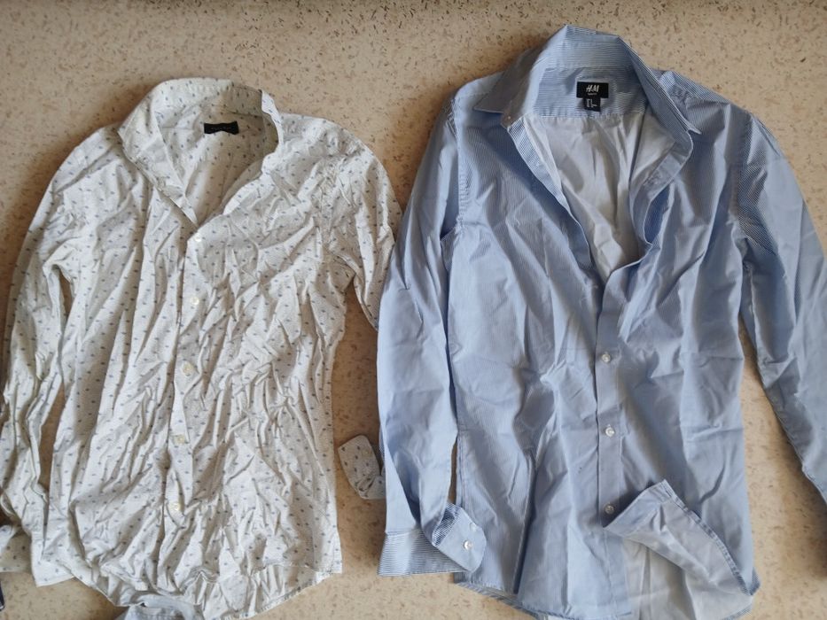 6 Мъжки ризи, S-размер, H&M, Zara, Lee Cooper