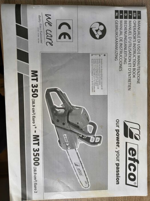 vand drujba EFCO MT3500 - semidefecta