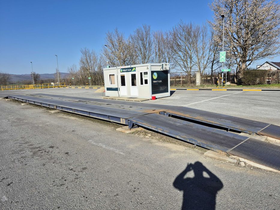 Remat Alba vinde cantar auto 60 tone cu structura metalica