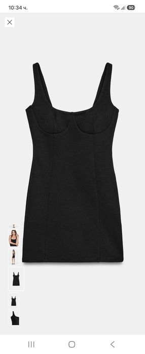 Нова черна рокля ZARA