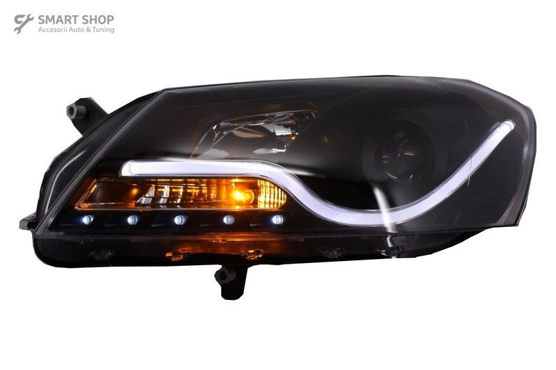 Faruri LED DRL VW Passat B7 (10.2010-10.2014) Negru