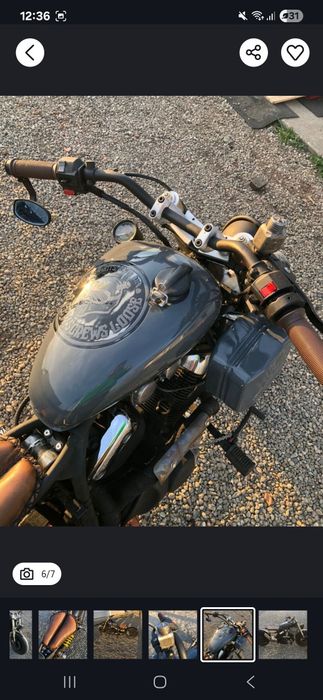 Urgent Motocicletă Custom Unicat – Înmatriculată – Bază Yamaha Virago 535