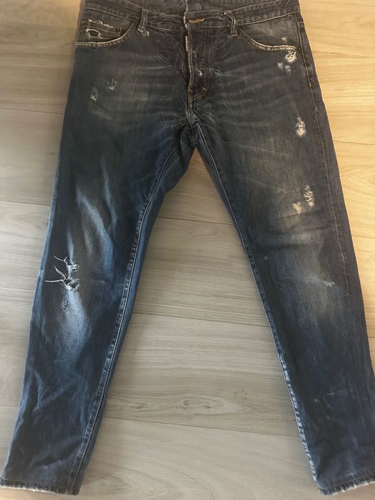Blugi Dsquared2 originali – mărimea 52, model distressed