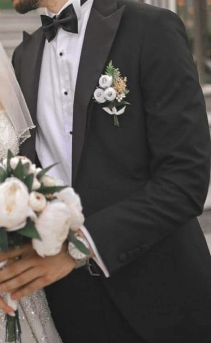 Мъжки елегантен костюм (тип:смокинг)