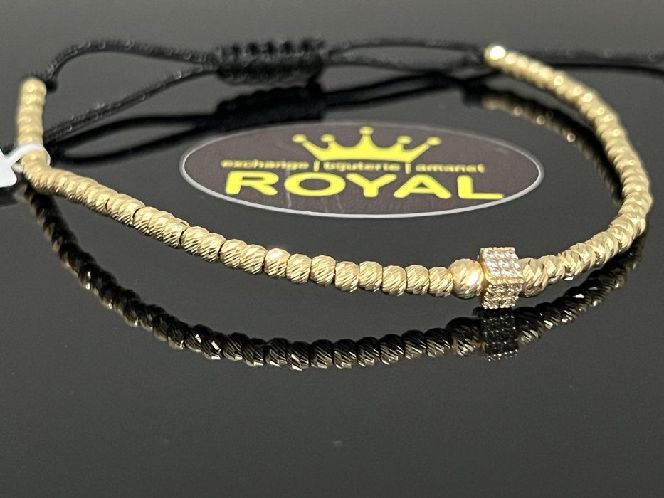 Bijuteria Royal CB : Bratara snur bile aur 14k 585   3,80 gr