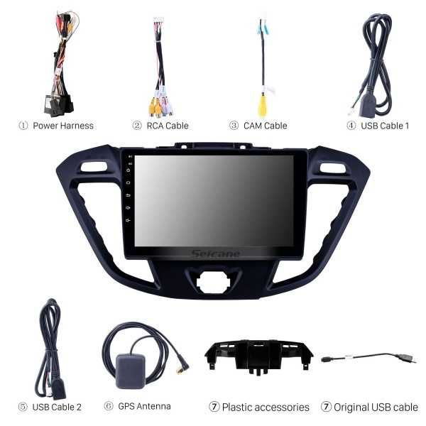 Мултимедия за Ford Transit Двоен дин Android Навигация плеър 2DIN